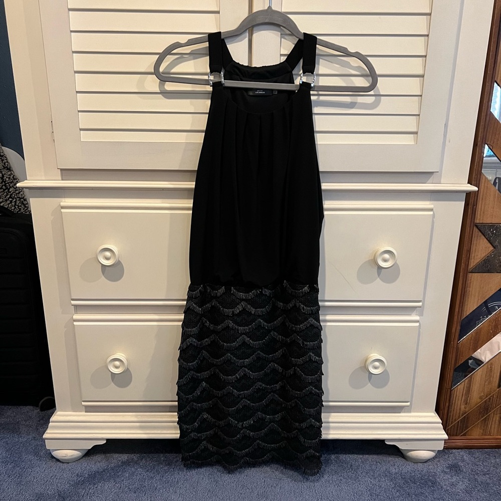 Black GUESS Halter Dress